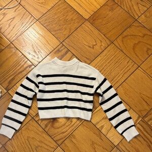 H&M Kids Striped Sweater - Black and White
